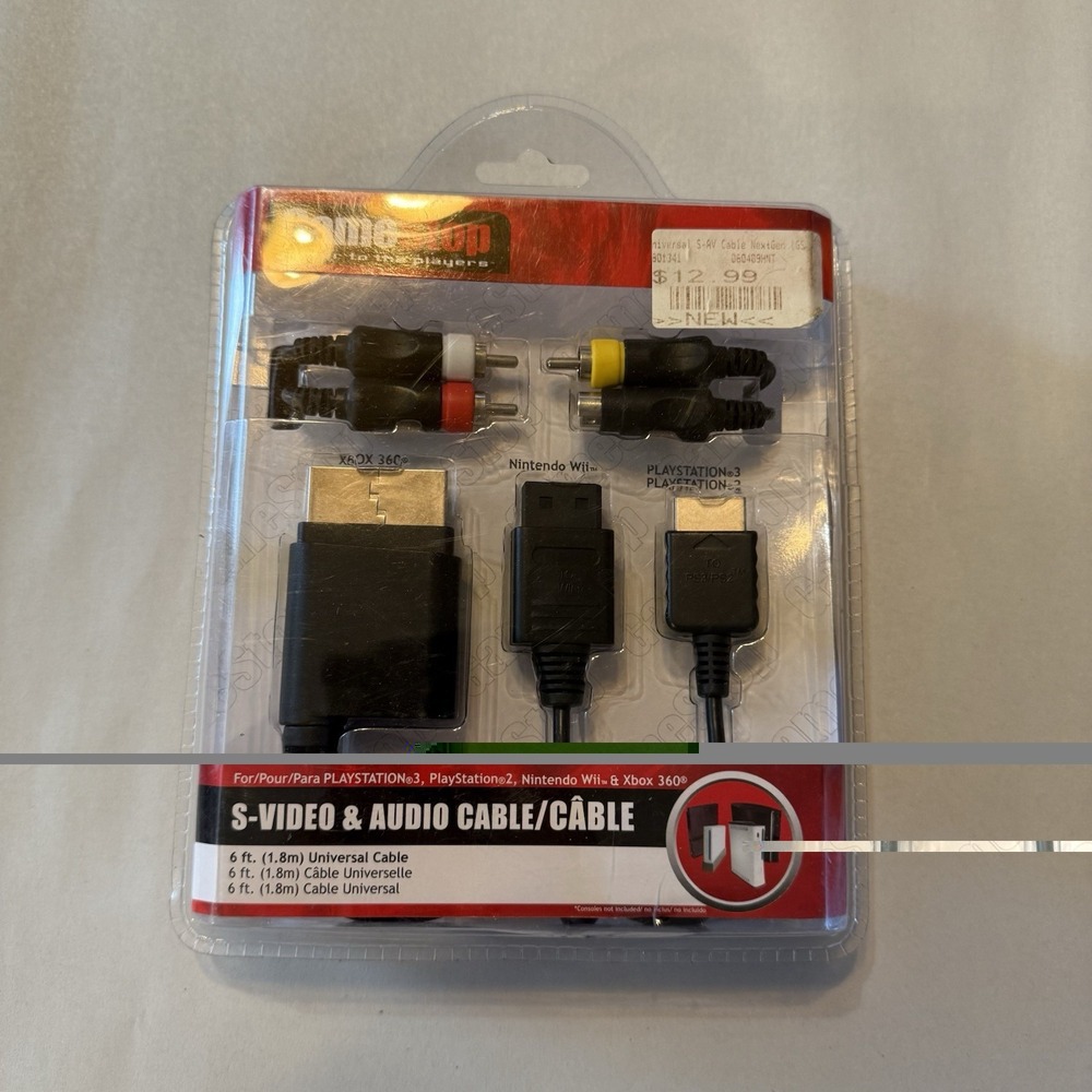 Gamestop HD Audio & Video Cable Xbox 360 Xbox PS1/2 & PS2 Slim NEW IN BOX